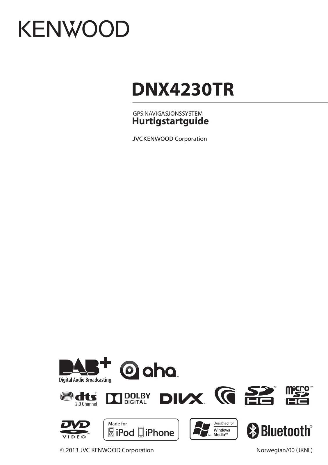 Kenwood DNX4230TR User Manual