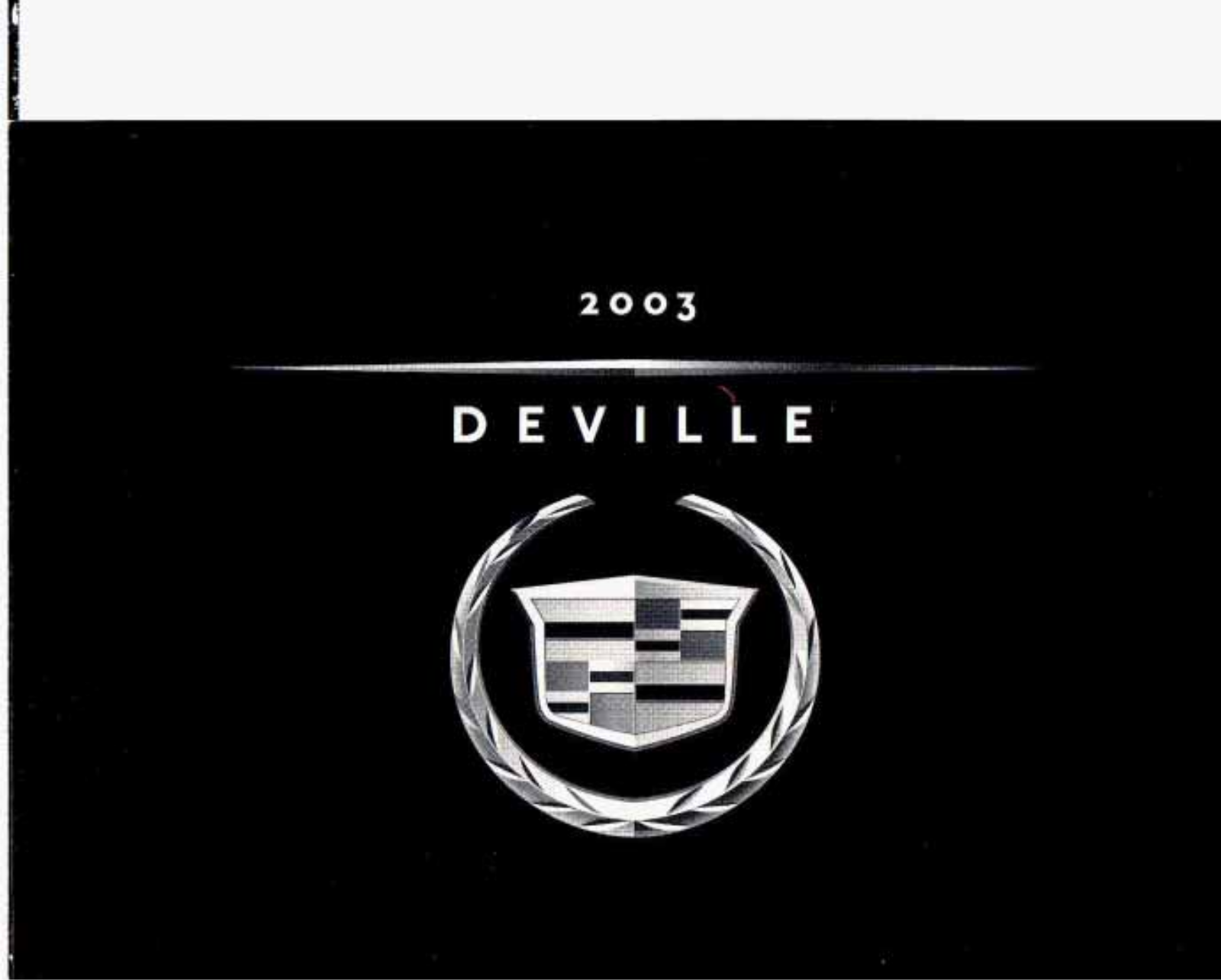 Cadillac DeVille 2003 Owner's Manual