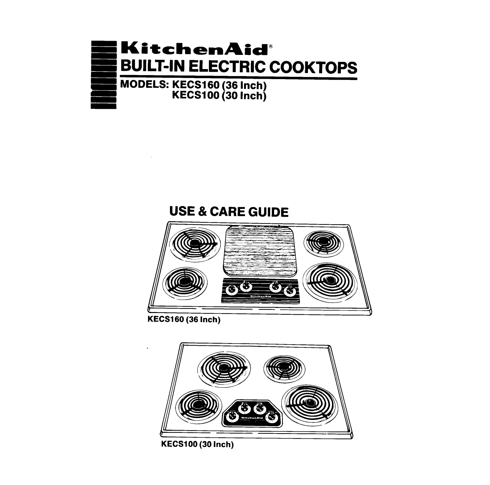 KitchenAid KECS160 User Manual