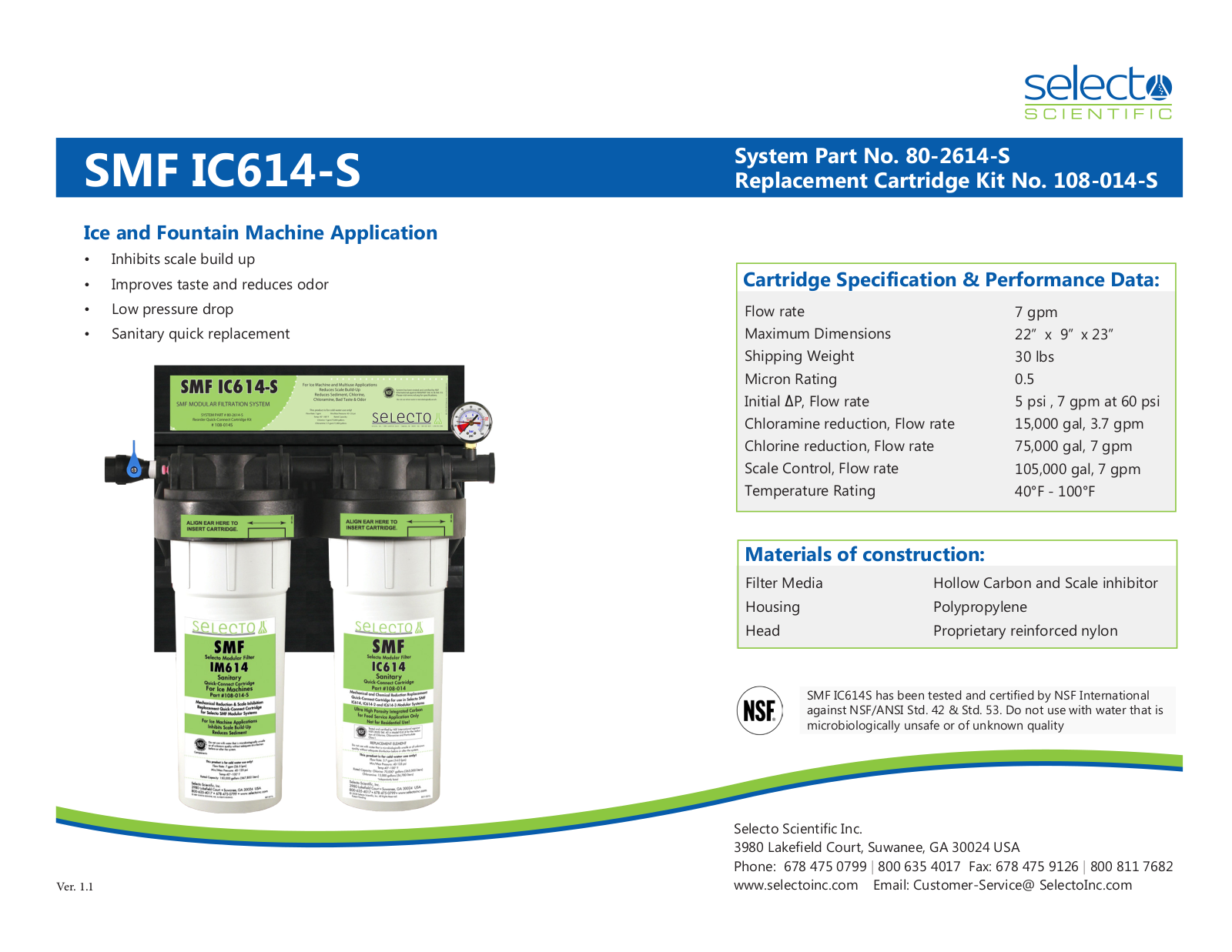 KineticoPRO SMF IC614-S User Manual