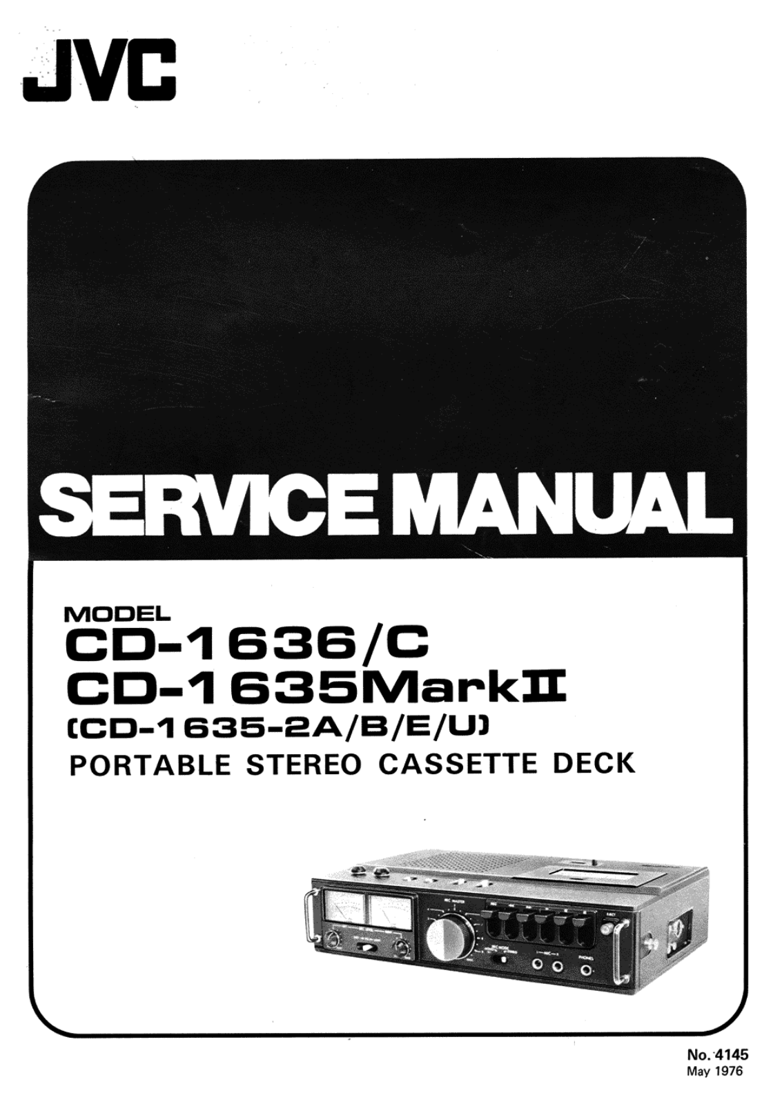 JVC CD-1635 Mk2 Service manual