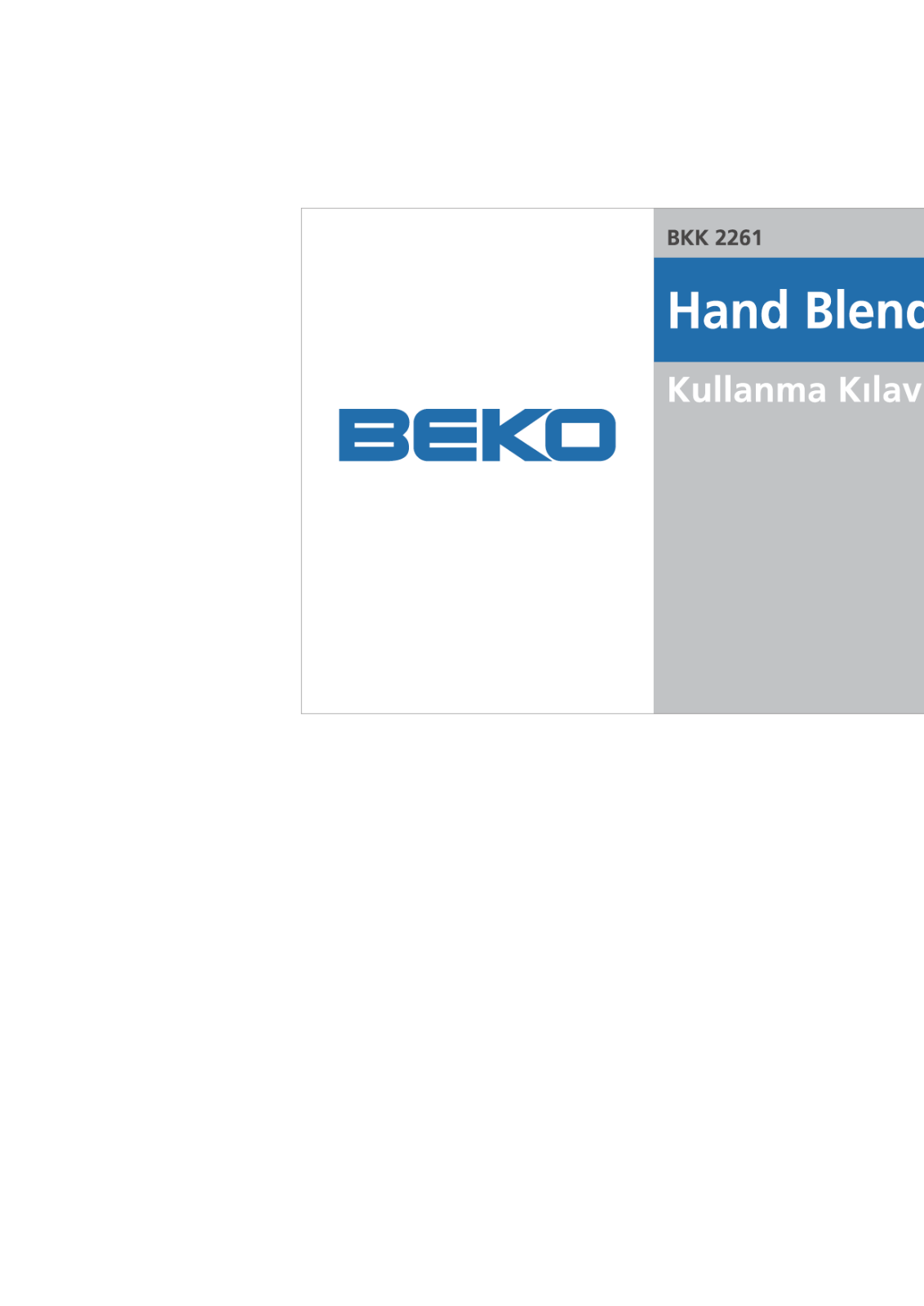 Beko BKK2261 User manual