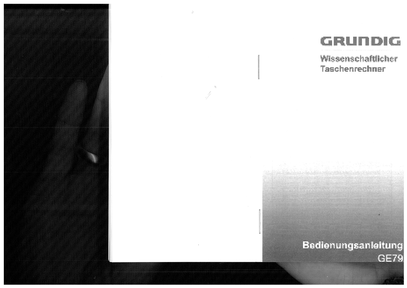 Grundig GE 79 User guide