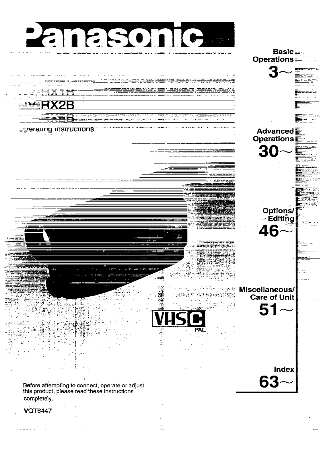 Panasonic NVRX5, NVRX2, NVRX1 User Manual