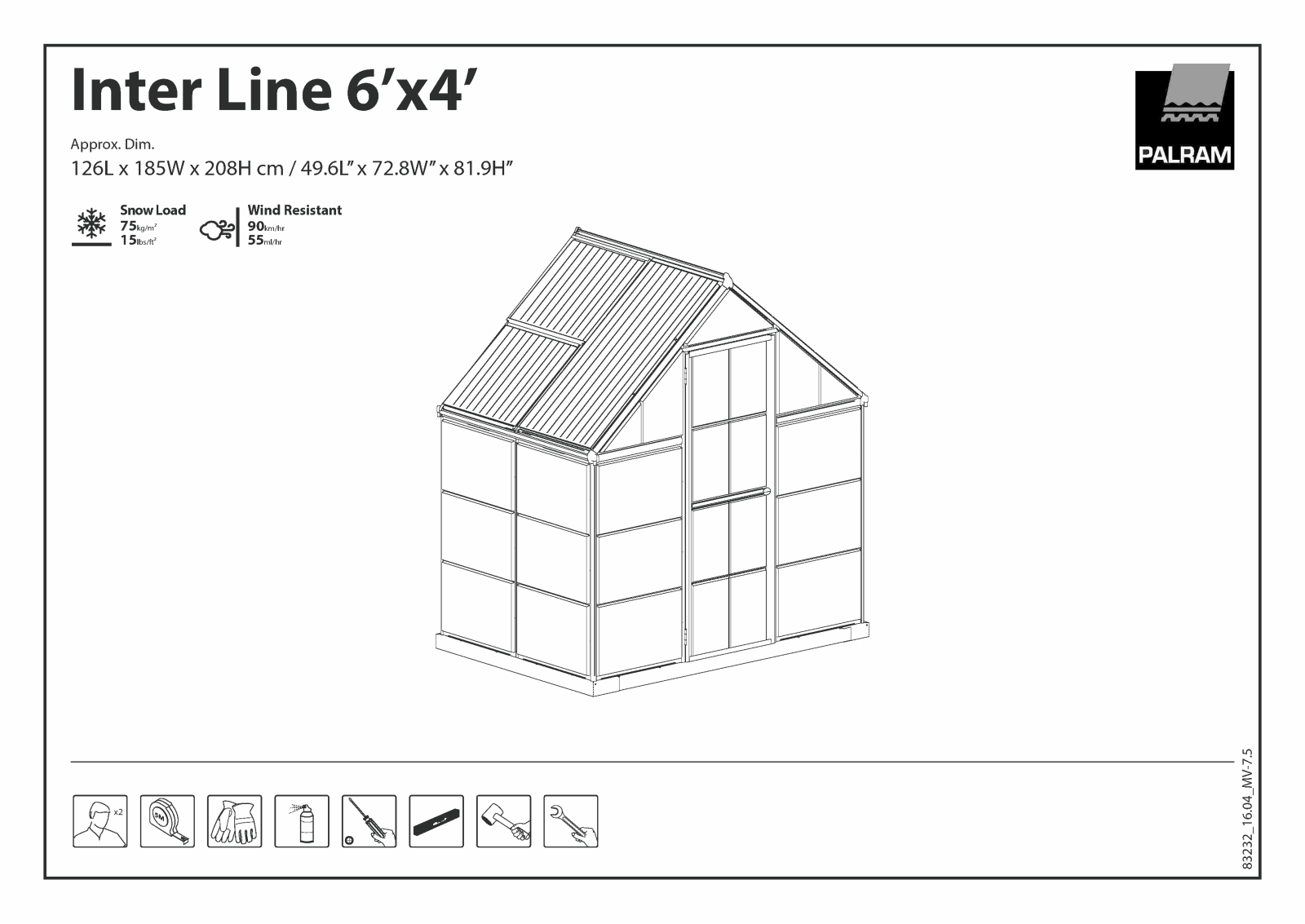 Palram Inter Line 6x4 User Manual - ManualMachine.com