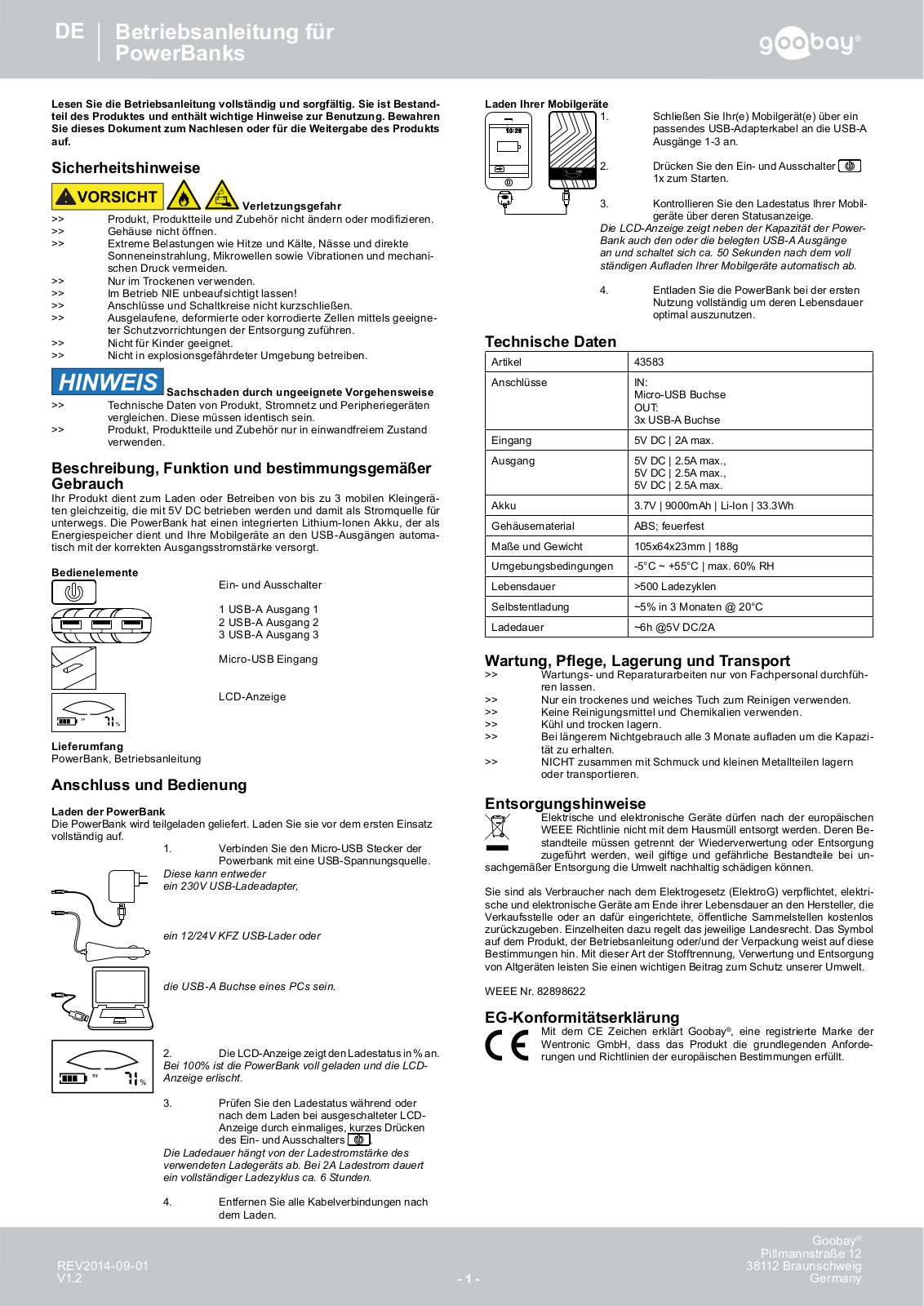 Goobay 43583 User guide