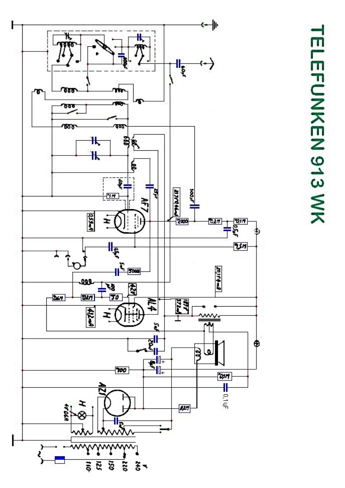 Telefunken 913-WK Schematic