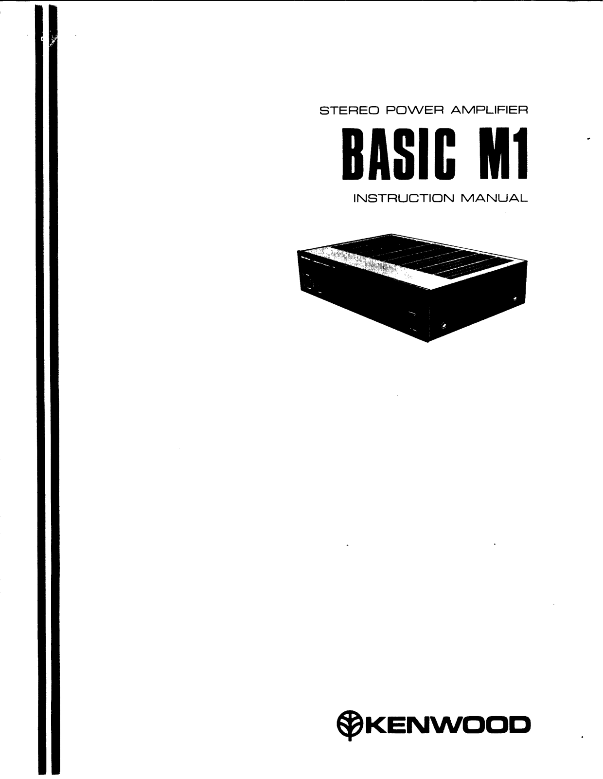 Kenwood M-1 Owners manual