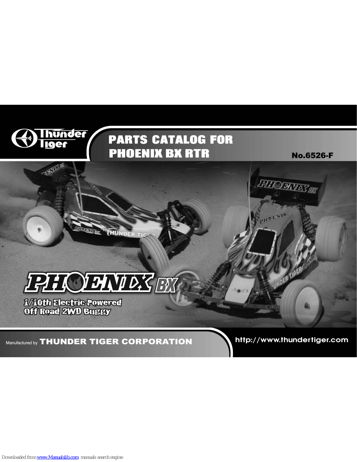 THUNDER TIGER PHOENIX BX RTR, 6526-F Parts Catalog