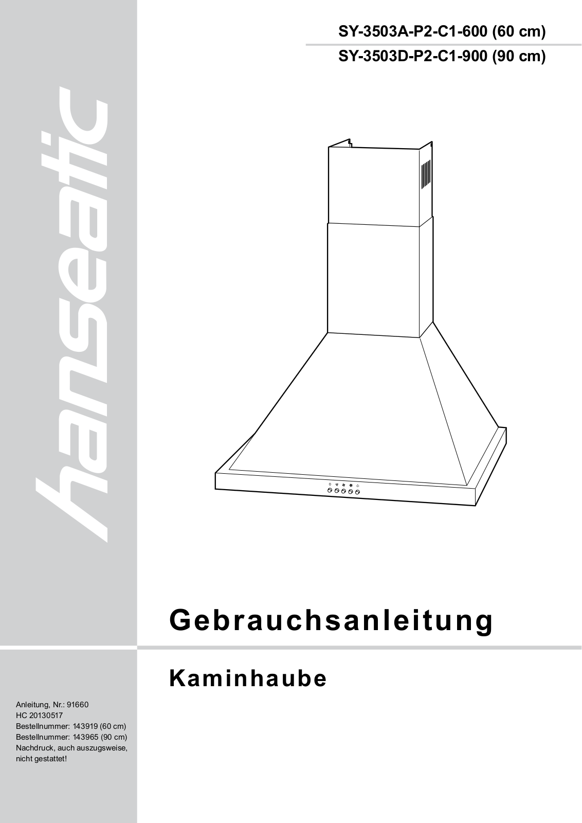 Hanseatic SY-3503A-P2-C1-600 User Manual