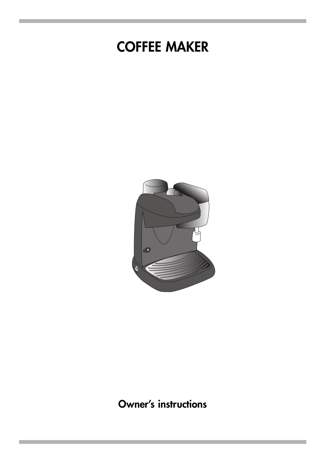 De'Longhi A2-5732134300 Owner's Manual