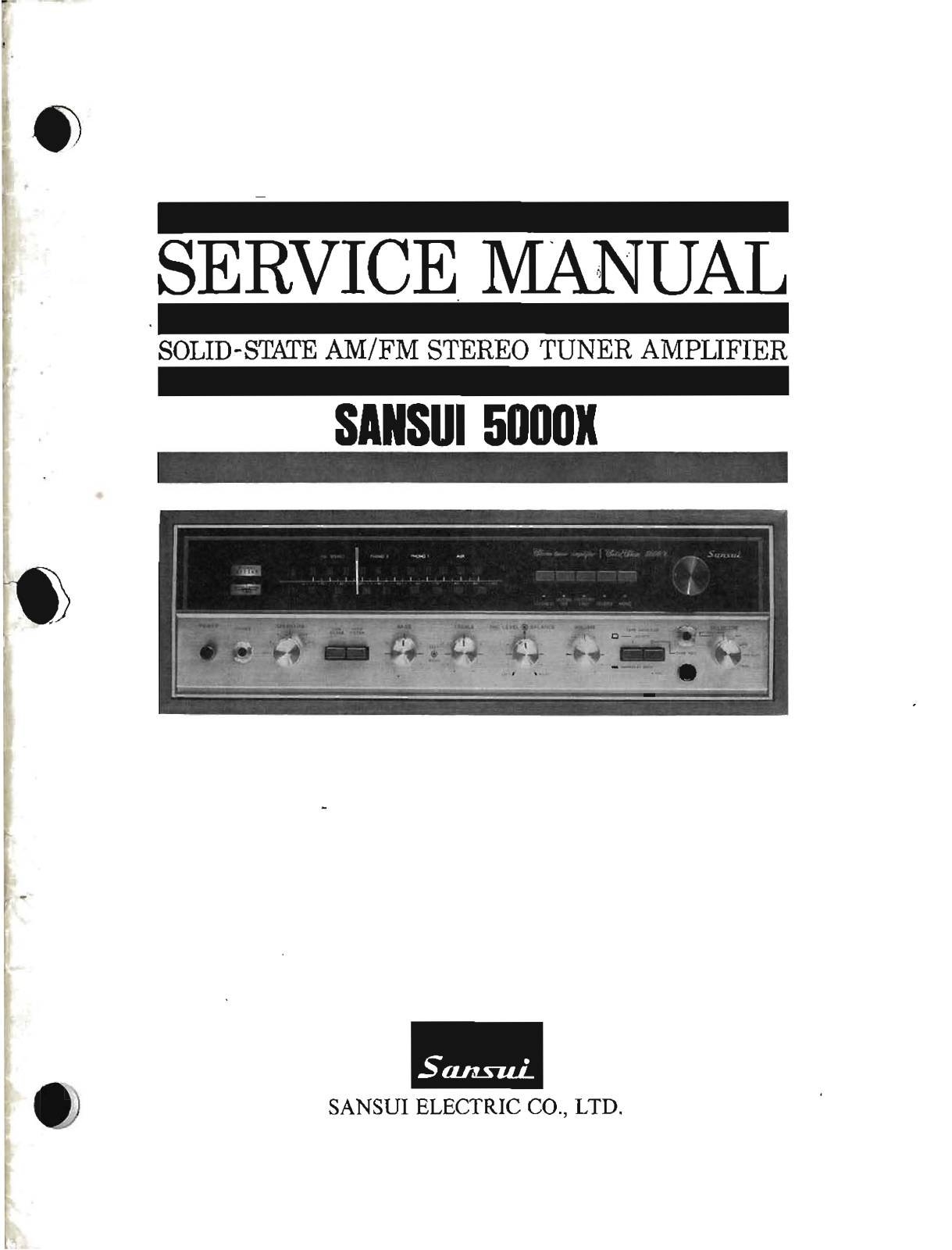 Sansui 5000-X Service manual