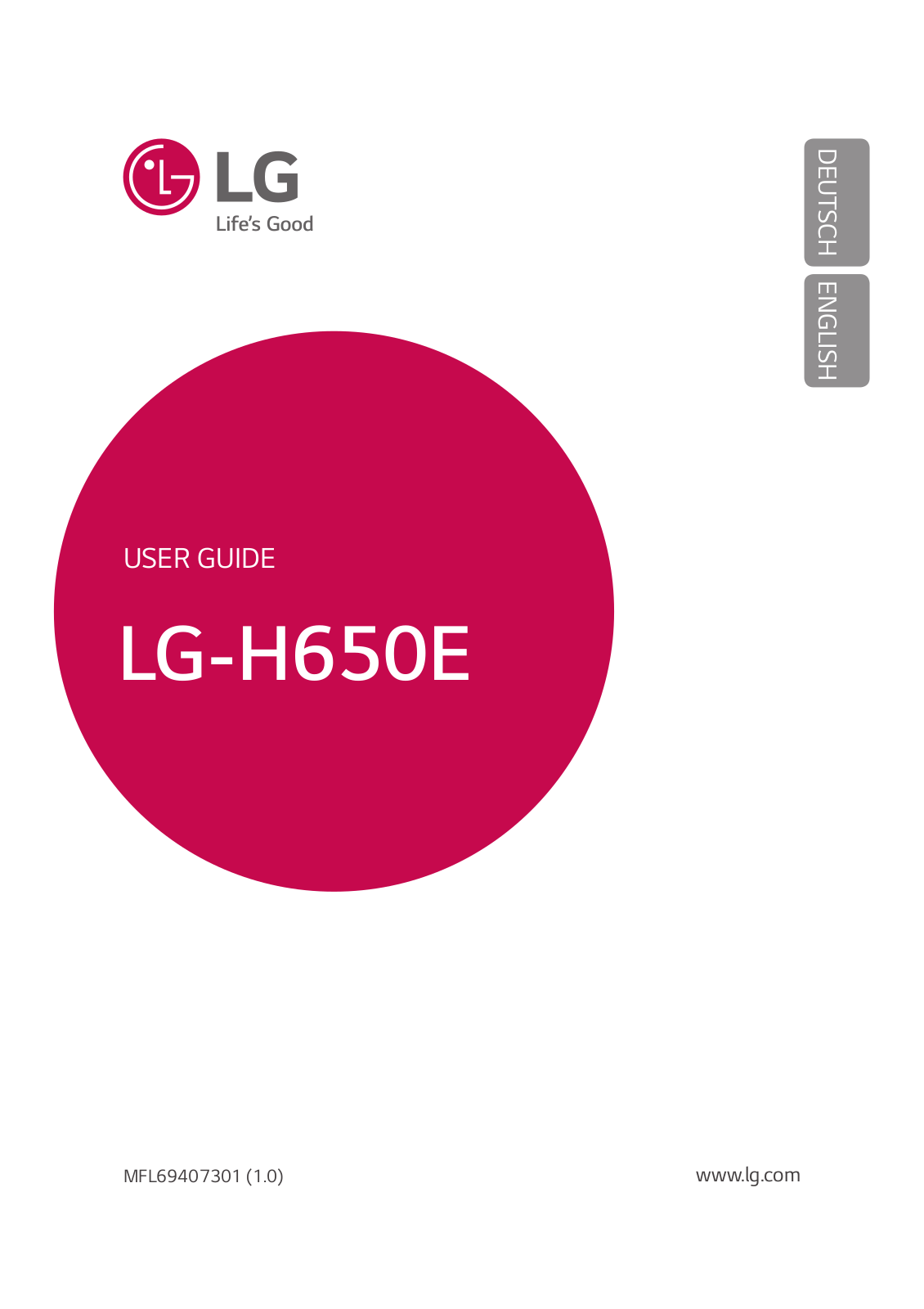 LG LG-H650E Operating Instructions