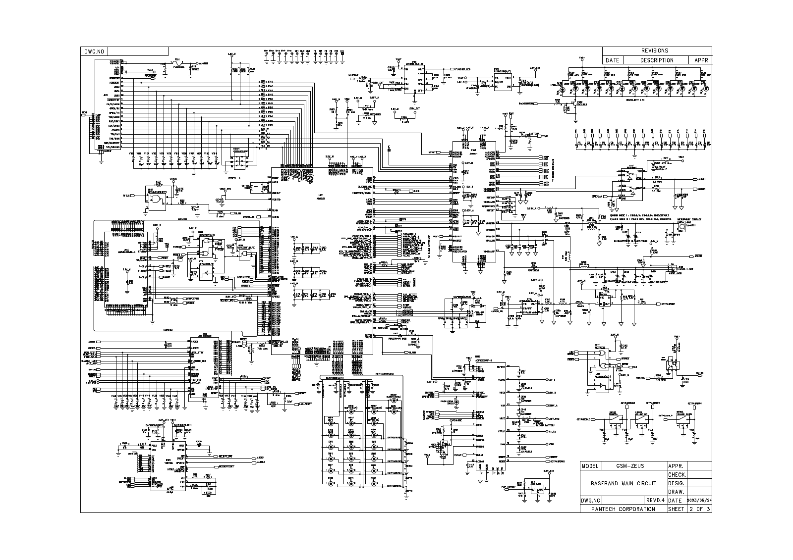 PANTECH G500 Schematics