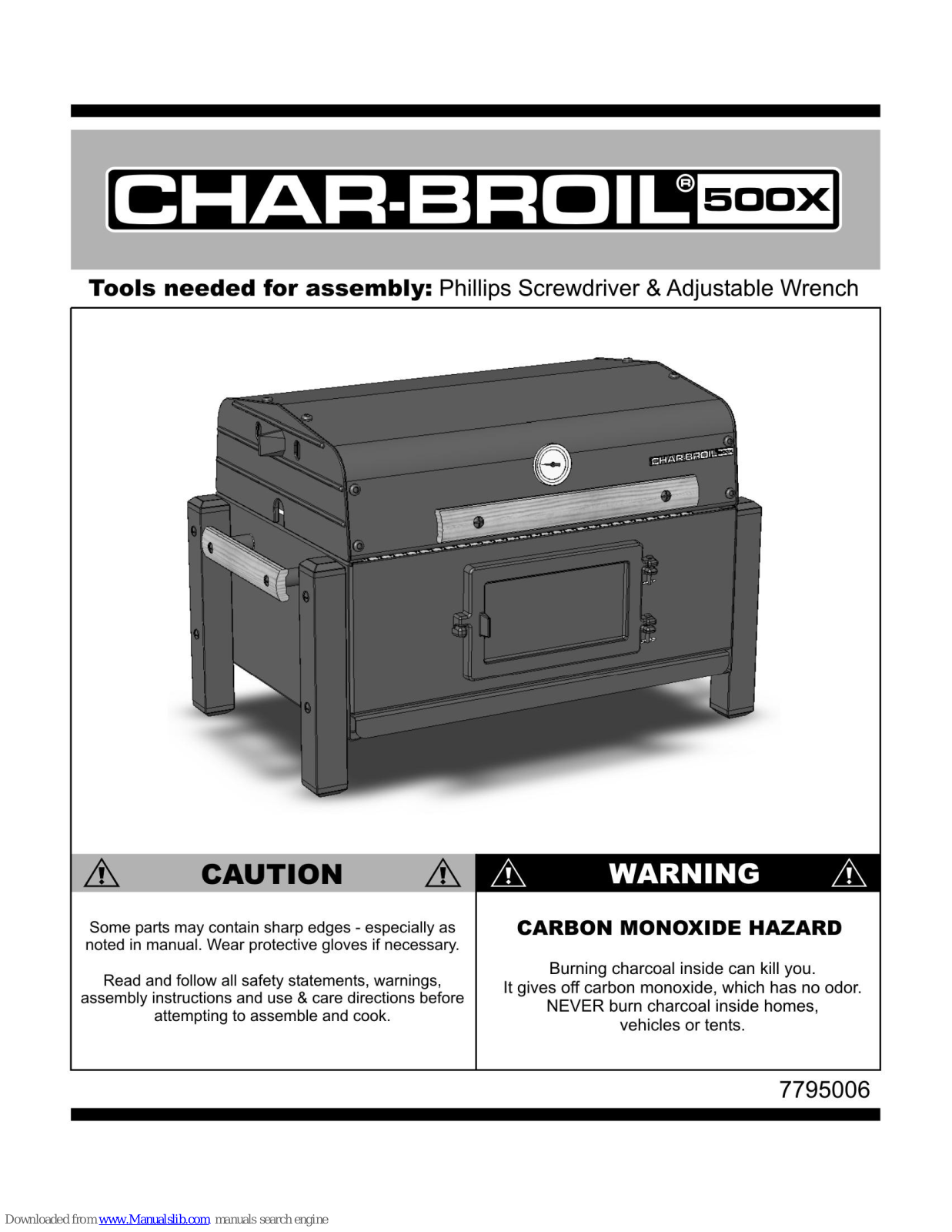 Char-Broil 500X Assembly Manual