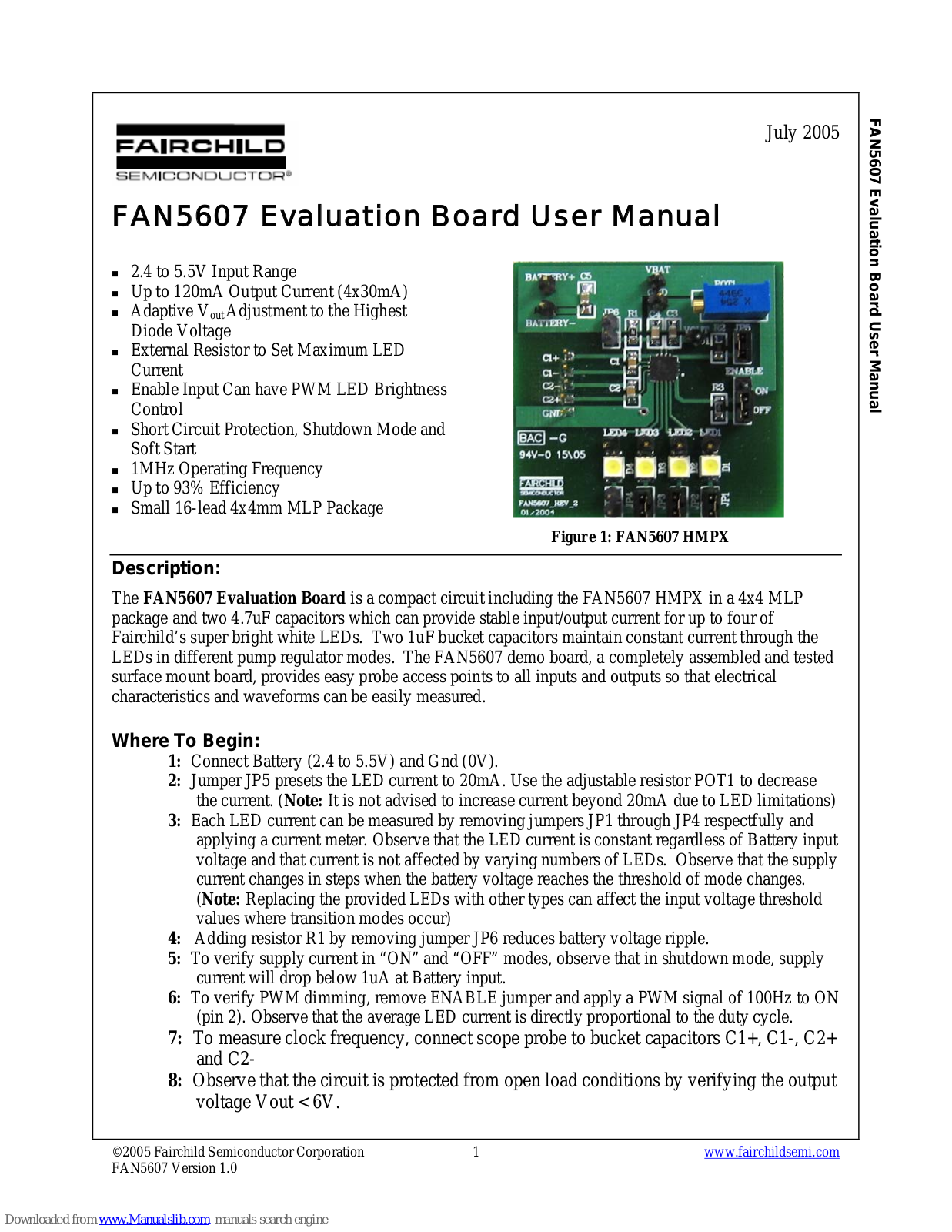 Fairchild FAN5607 User Manual - ManualMachine.com