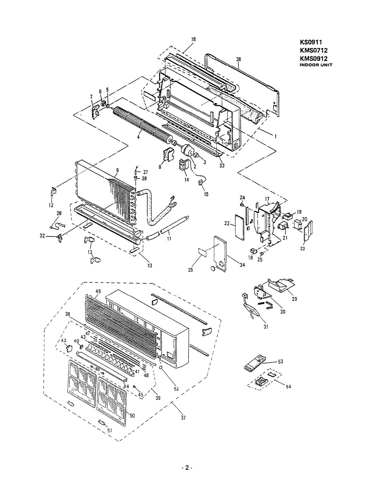 Sanyo KMS0712, KMS0912, KS0911 Part List