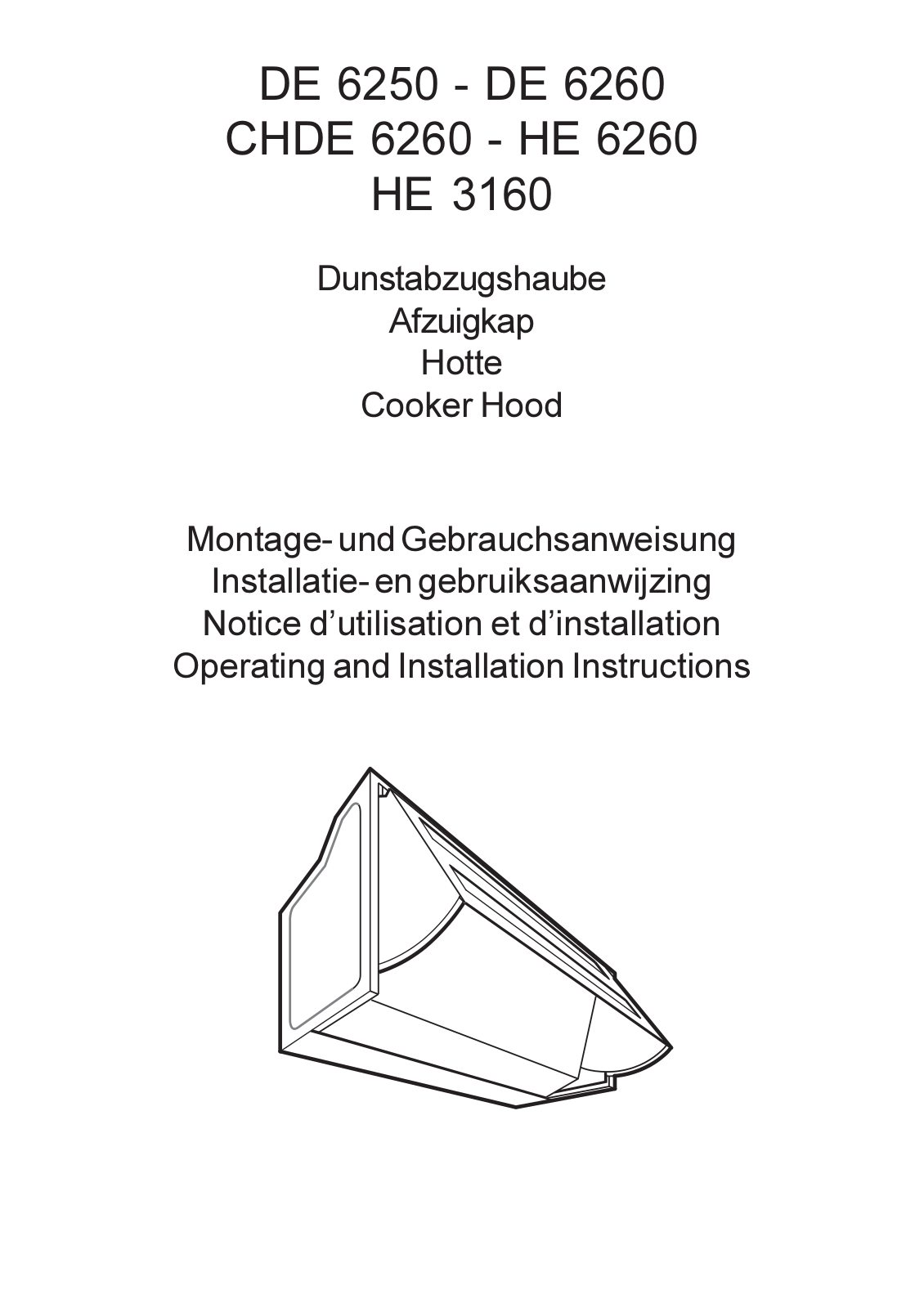 Electrolux de 6250, de 6260, chde 6260, he 6260, he3160 User Manual