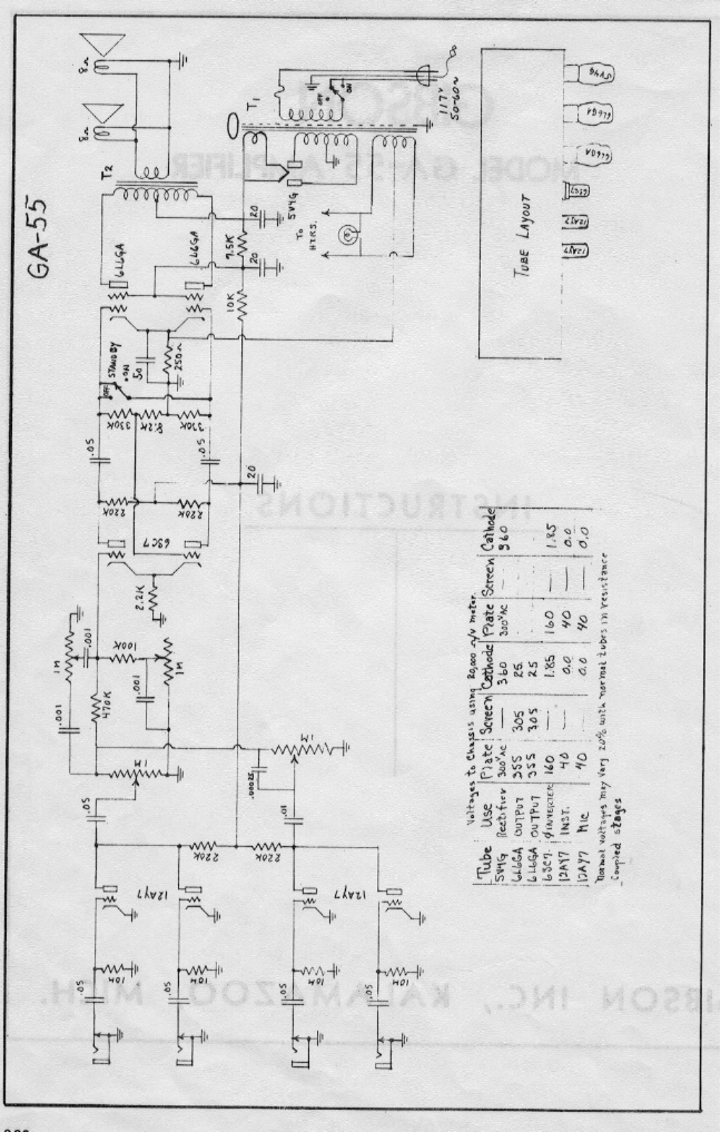 Gibson ga 55 schematic