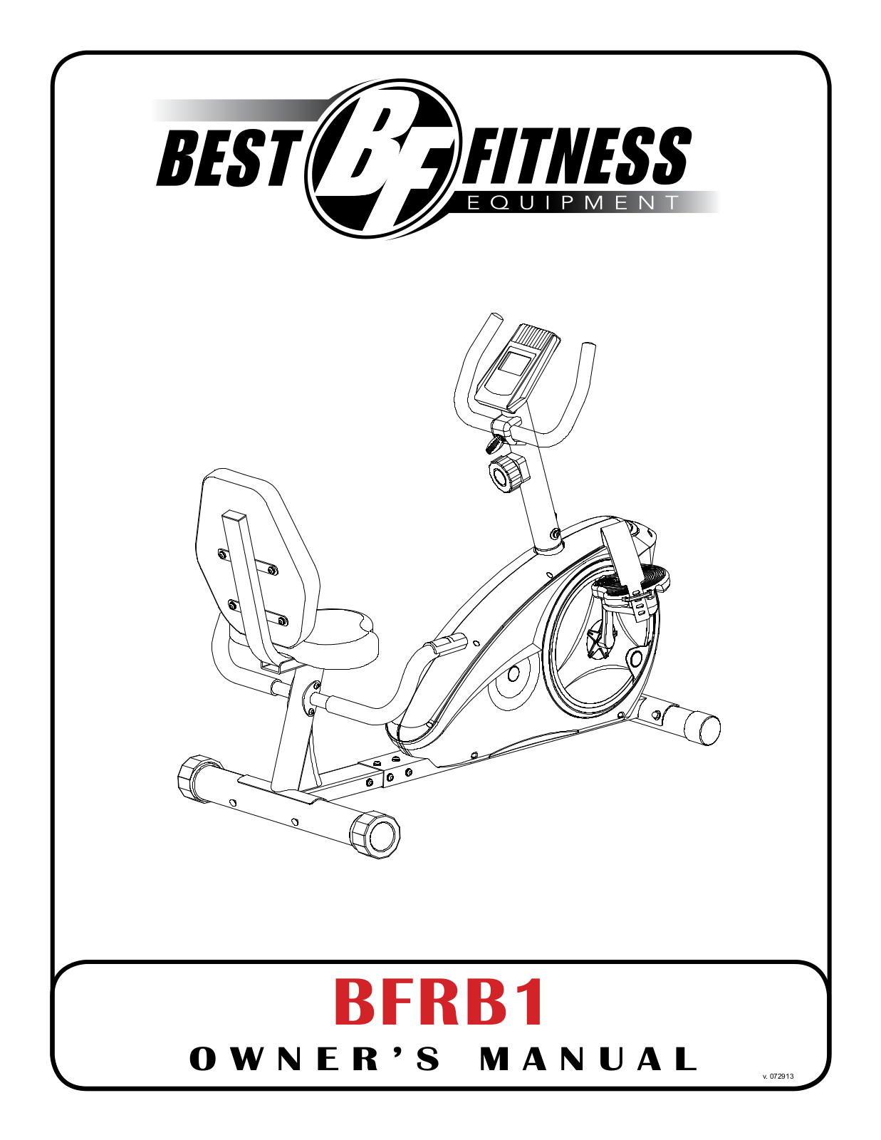 Body Solid BFRB1 User Manual