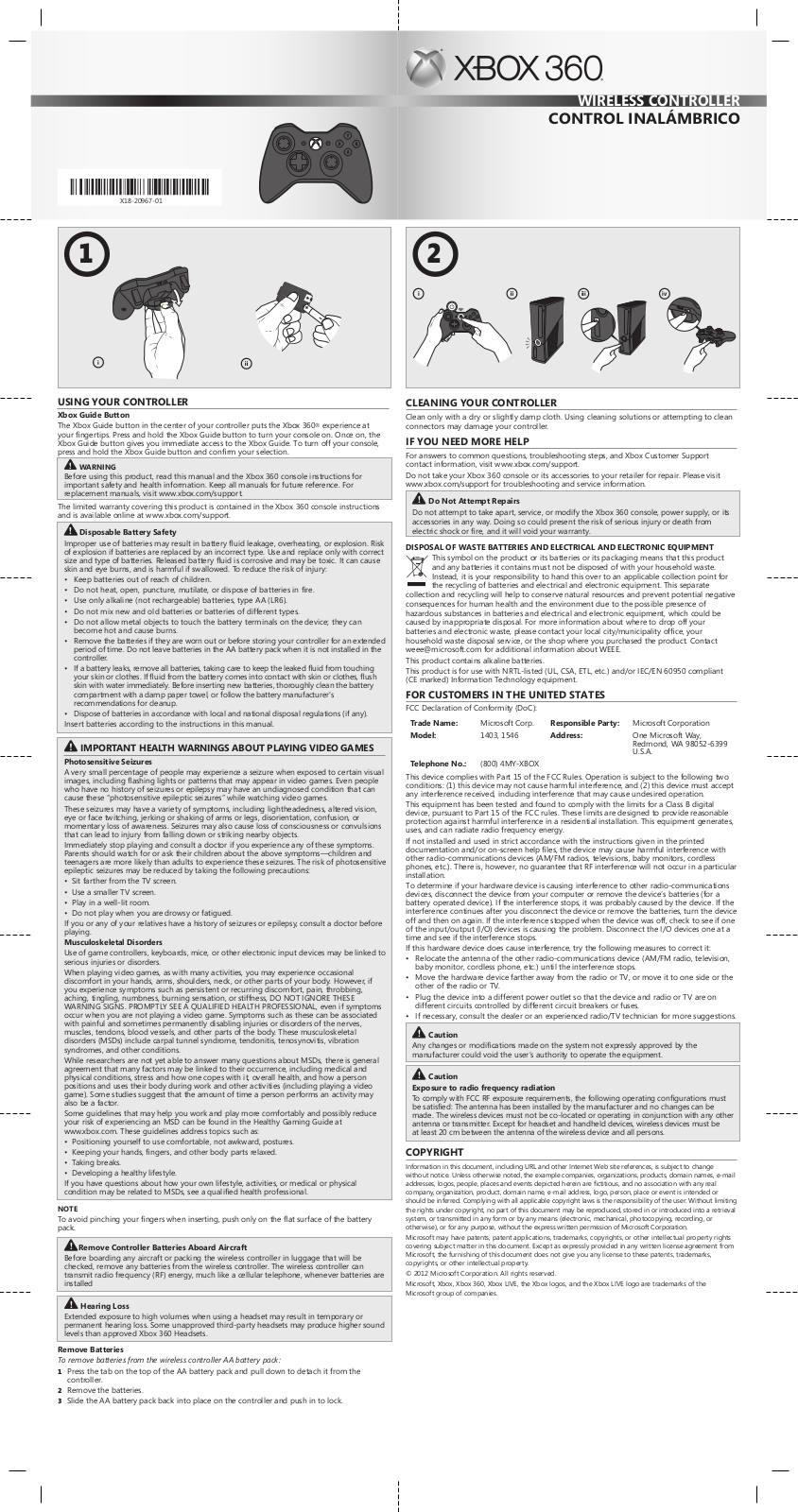 Microsoft 1403 User Manual