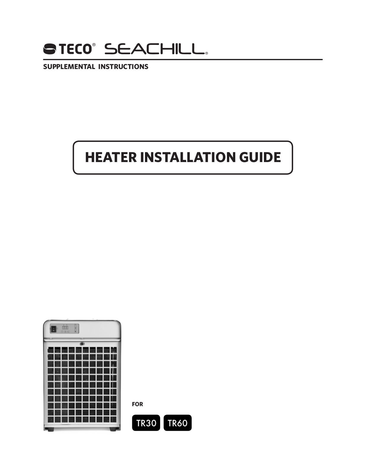 Teco TR60 User Manual