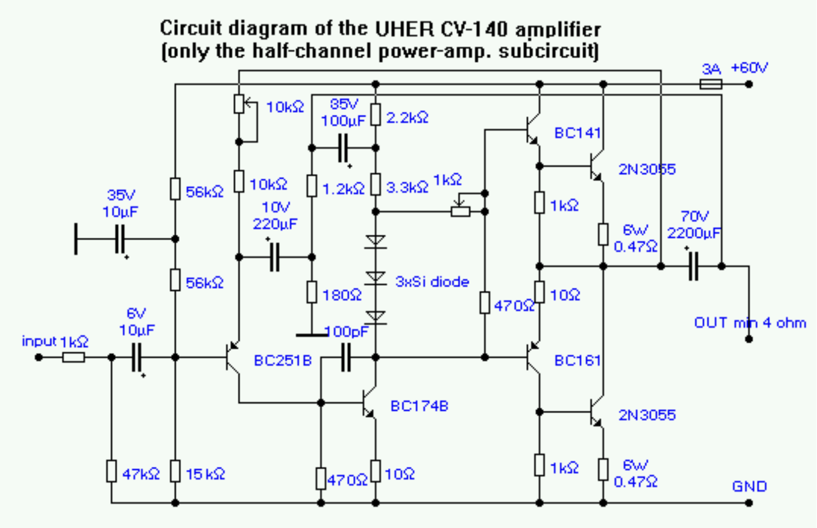 Uher CV-140 Schematic