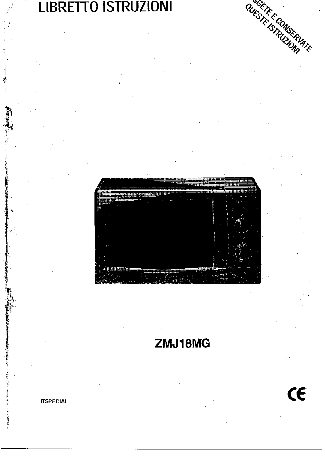 Zanussi ZMJ18MG User Manual