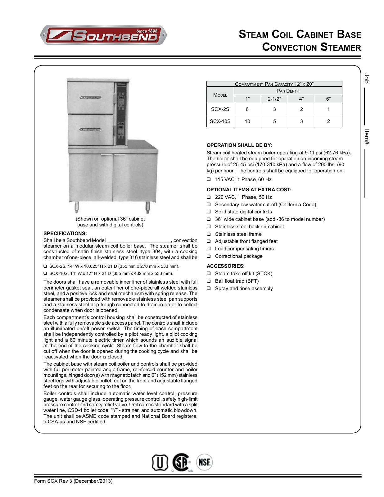 Southbend SCX-10S User Manual