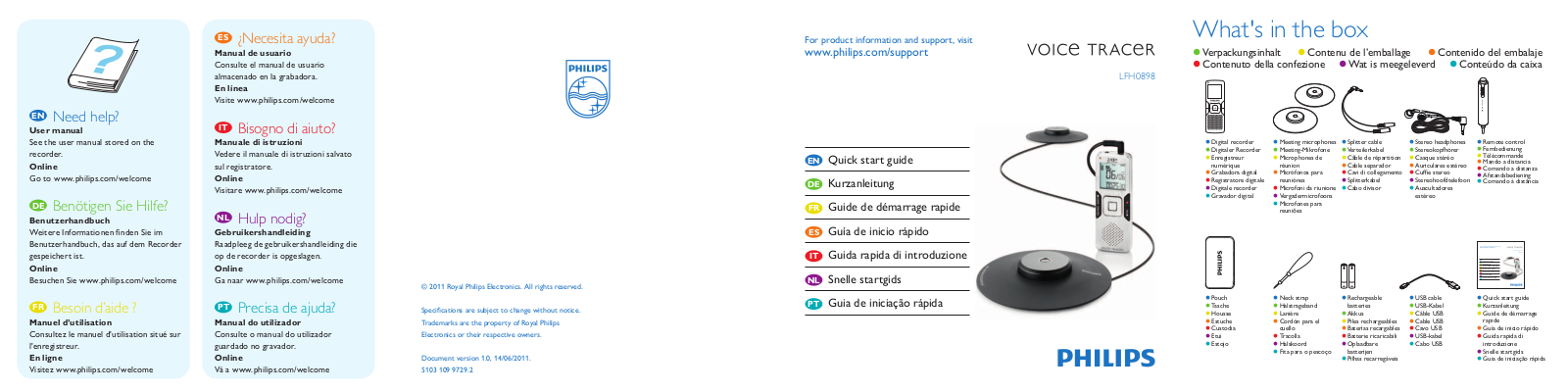 PHILIPS LFH089800 User Manual