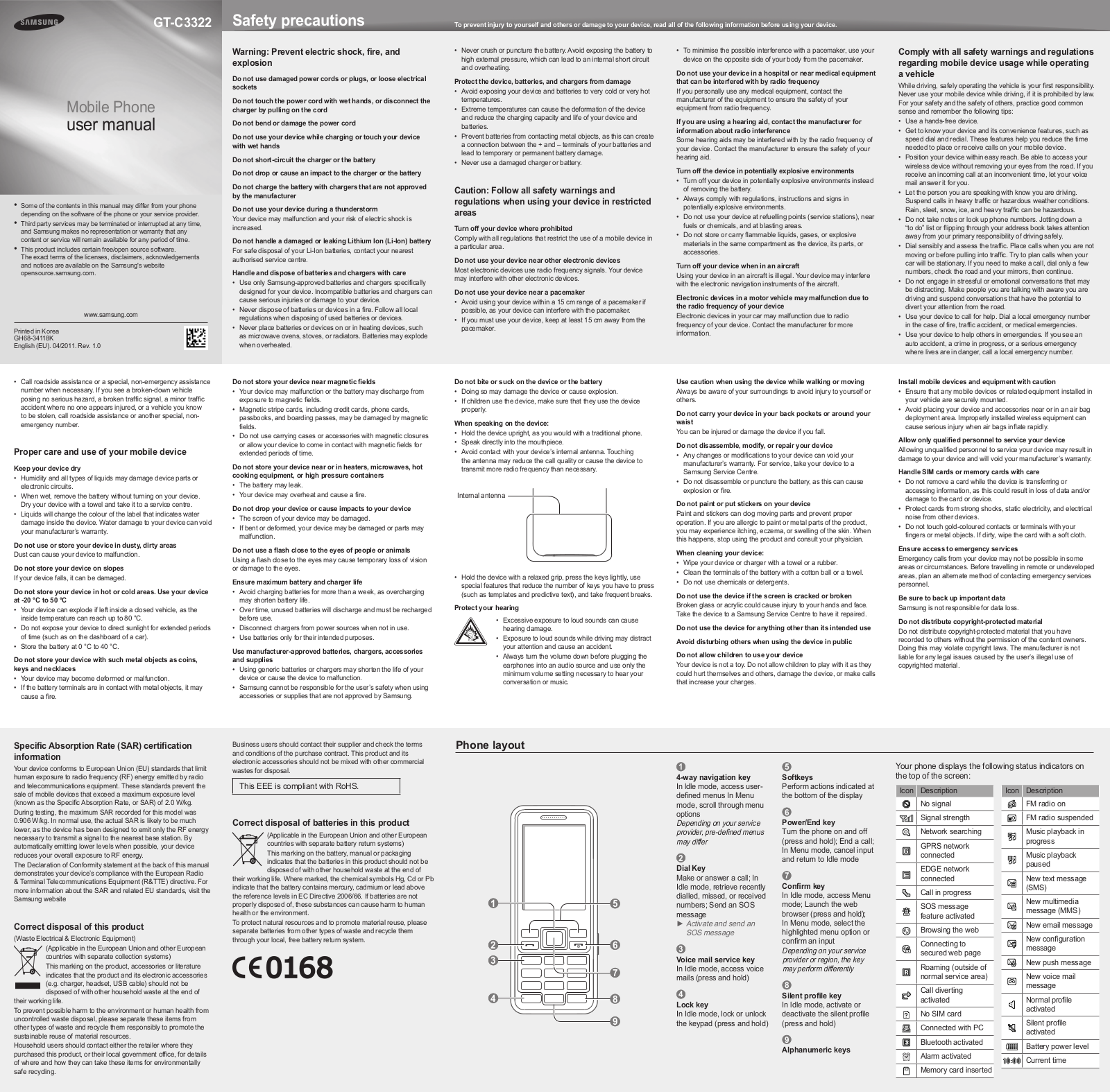 Samsung SGH-C3322 User Guide