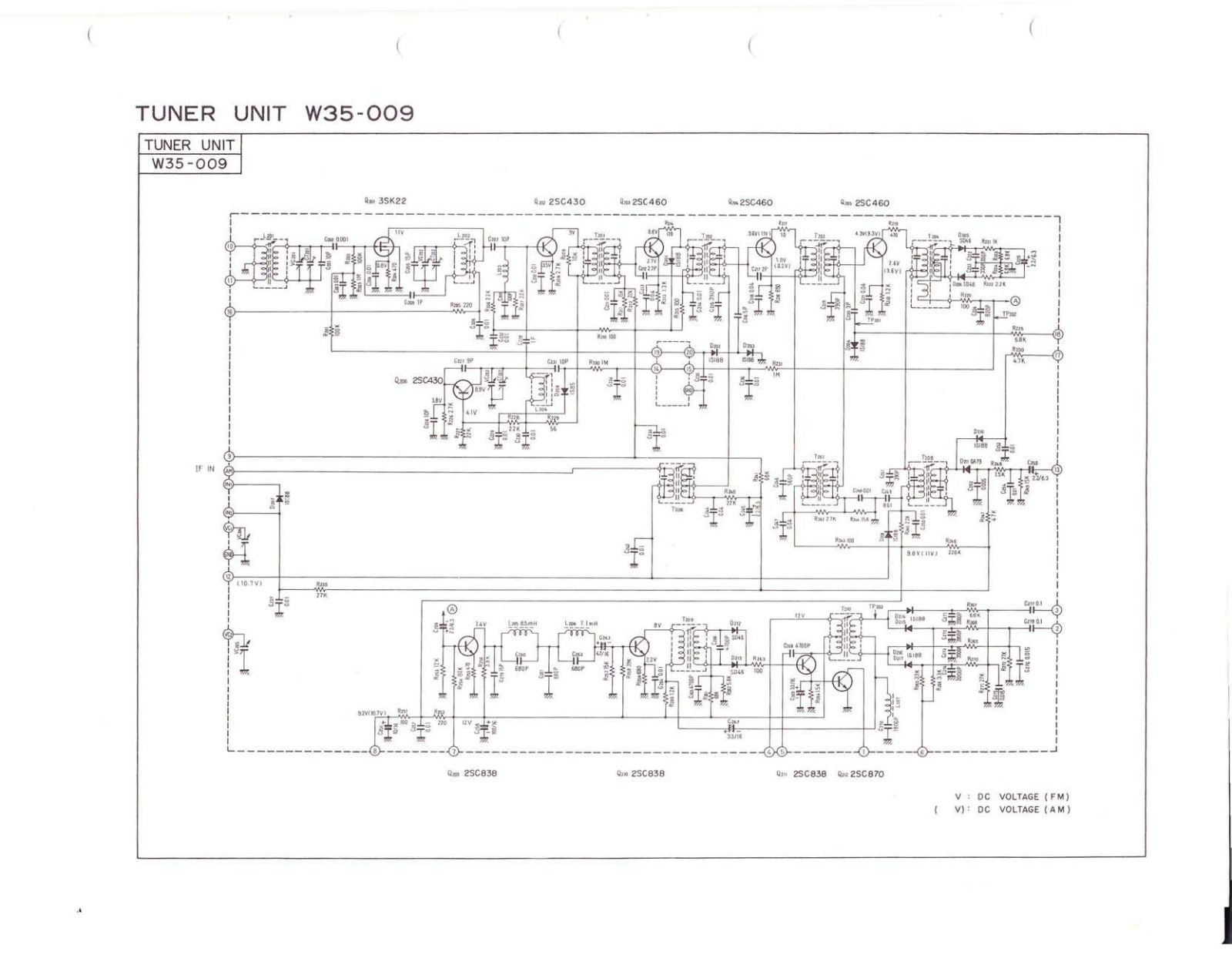 Pioneer W35-009 Schematic