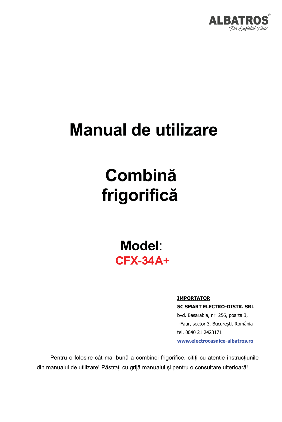 Albatros CFX-34A+ User guide - ManualMachine.com