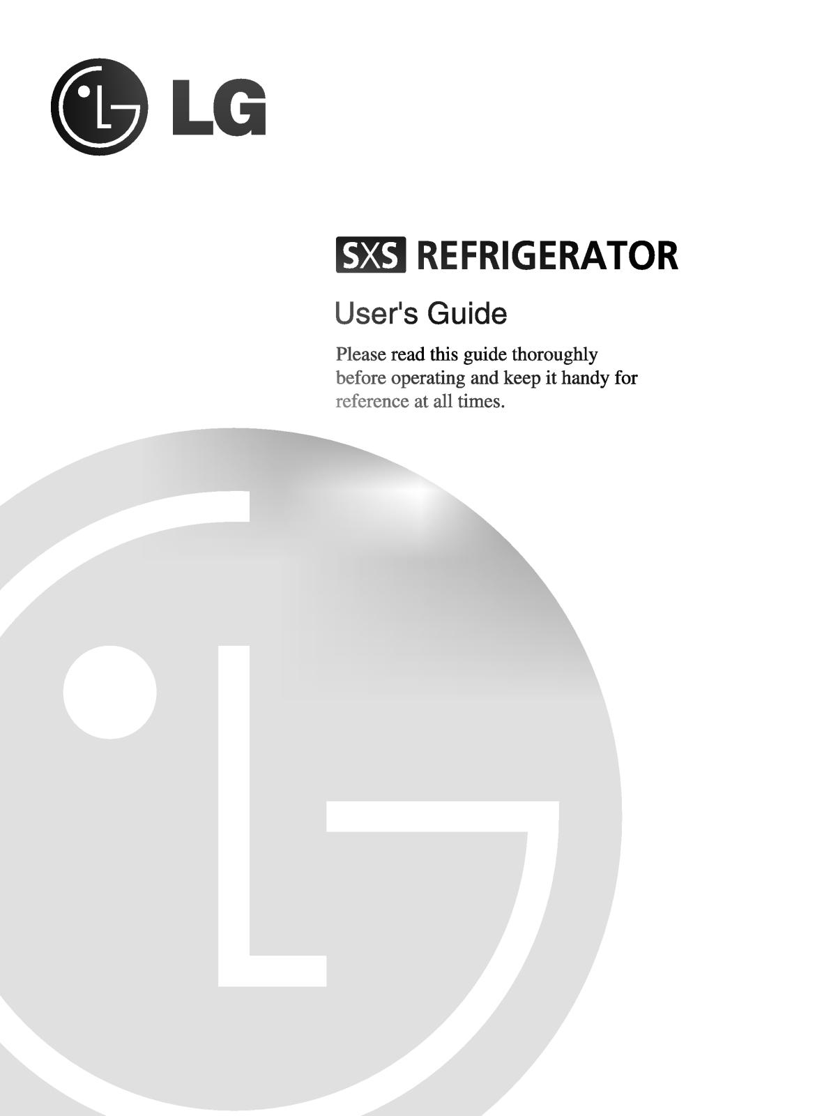 LG GR-B207TTQA Owner’s Manual