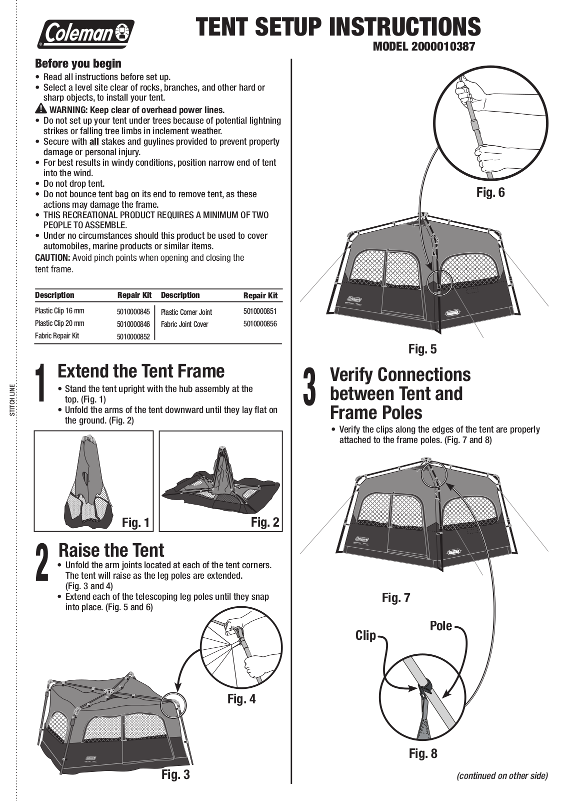 Coleman 2000010387 User Manual