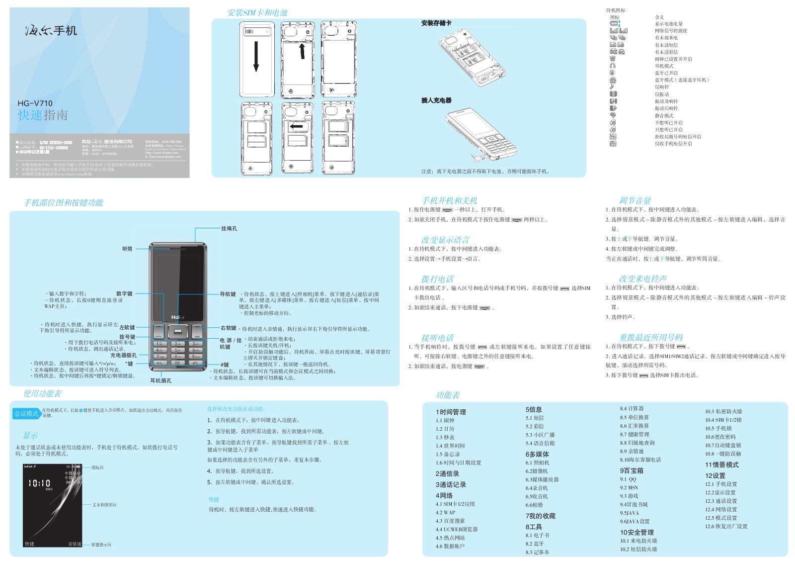 Haier HG-V710 User Manual