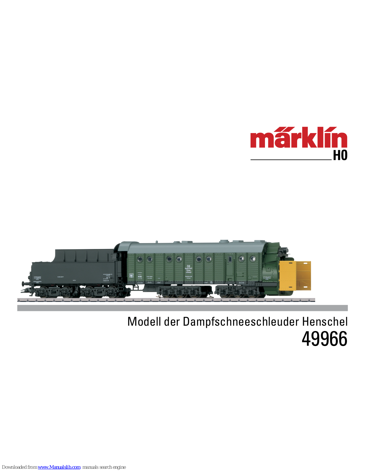 marklin 49966 User Manual - ManualMachine.com