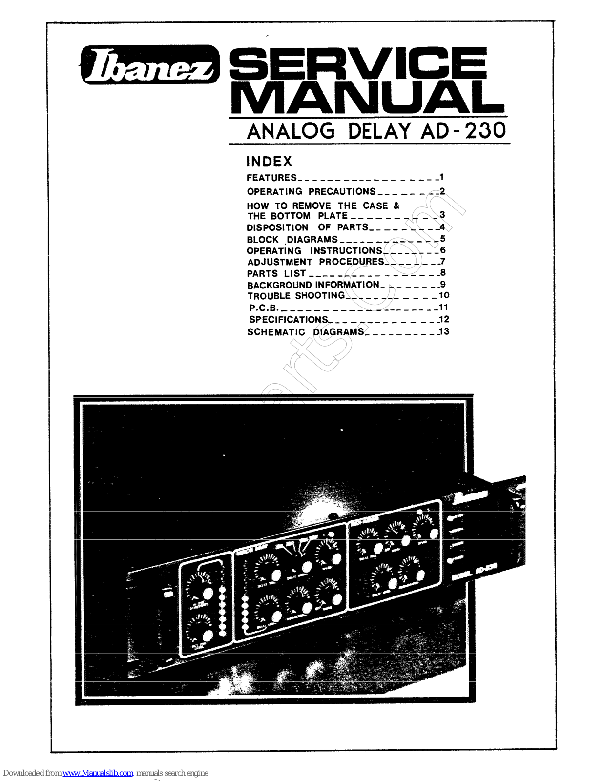 Ibanez AD-230 Service Manual