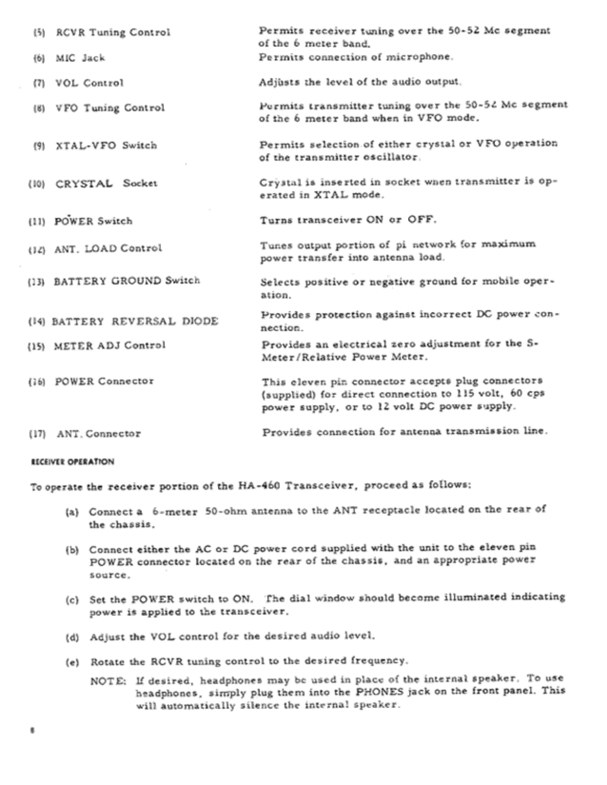 Lafayette HA-460 User Manual (PAGE 06)