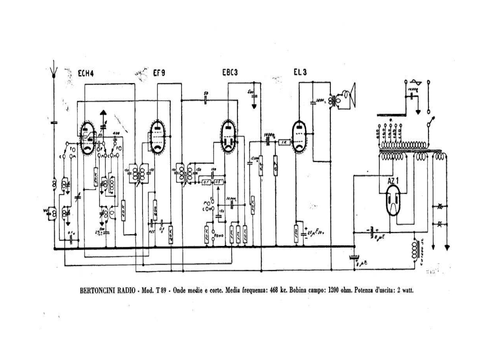 Bertoncini t89 schematic - ManualMachine.com