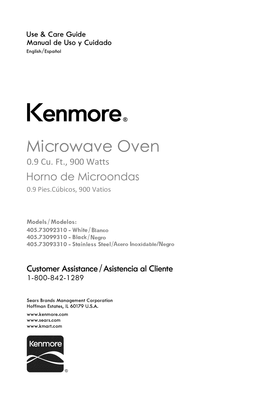 Kenmore 40573099310, 40573093310, 40573092310 Owner’s Manual - ManualMachine.com