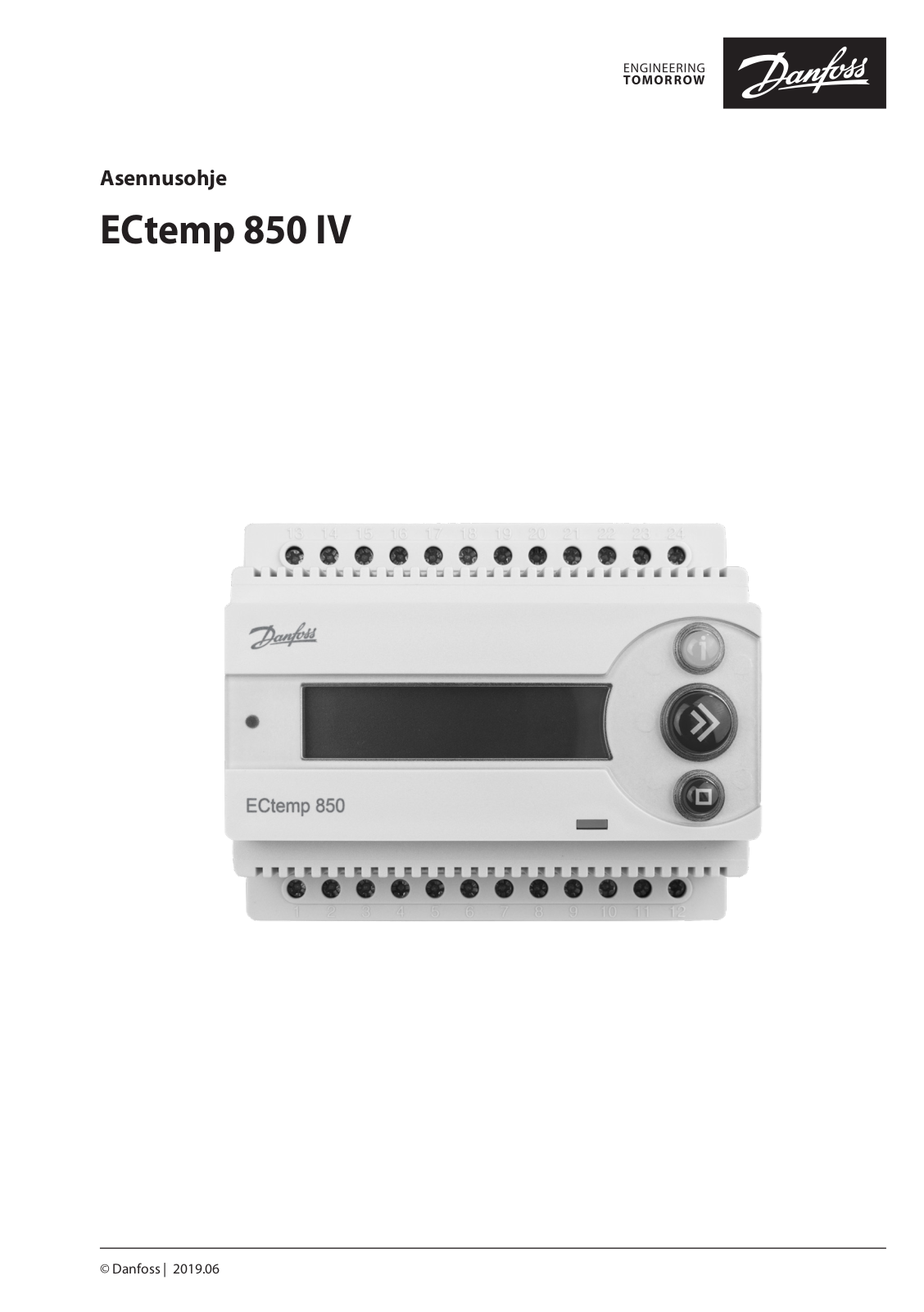 Danfoss ECtemp 850 IV Installation guide