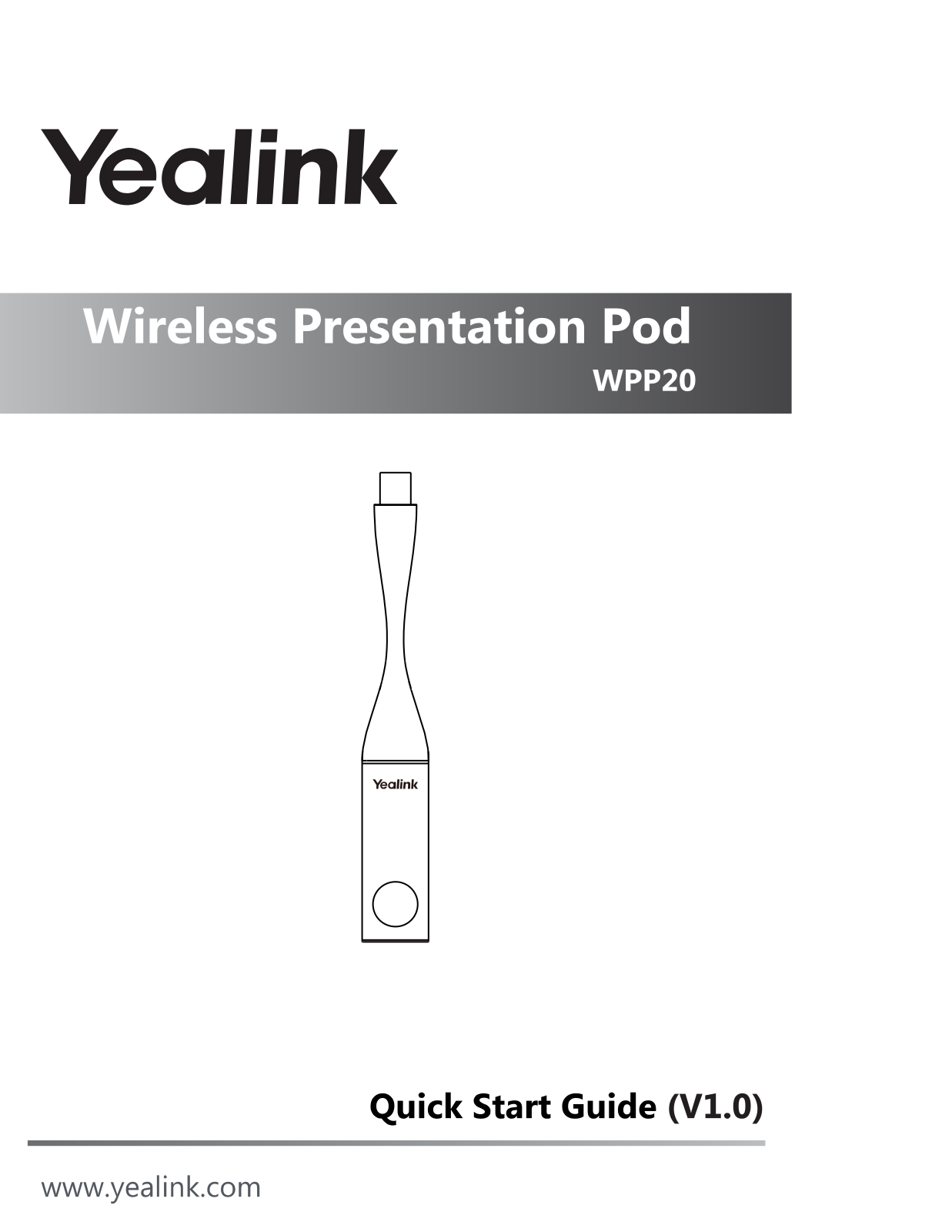 YEALINK WPP20 Users Manual