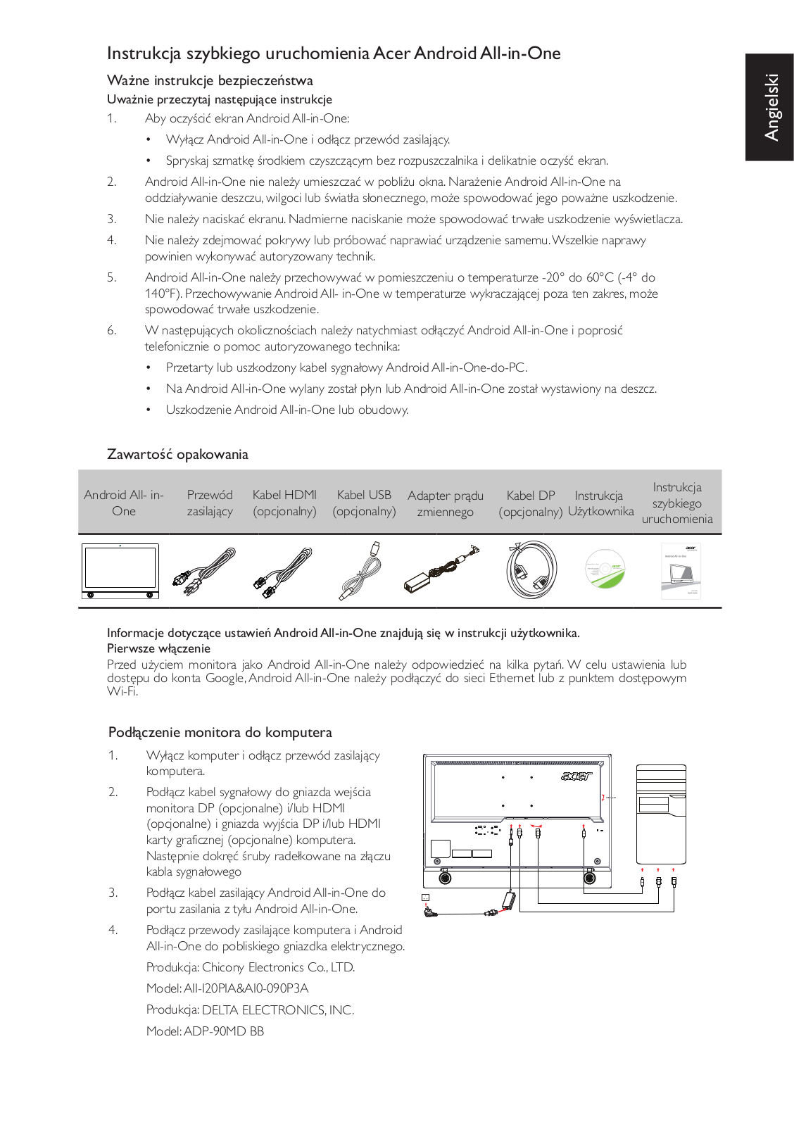 Acer TA272HUL User Manual