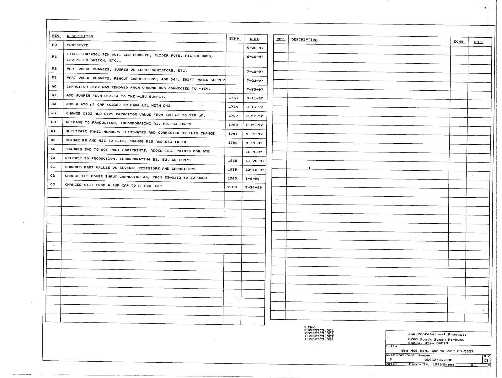 DBX MC6 Schematic