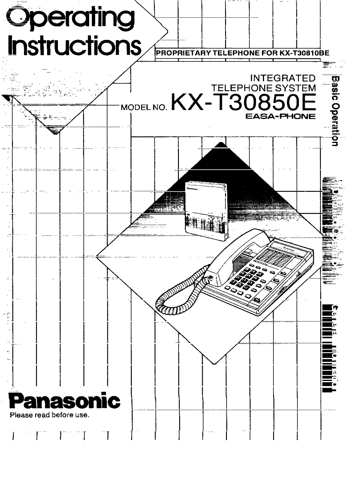 Panasonic KX-T30850E User Manual