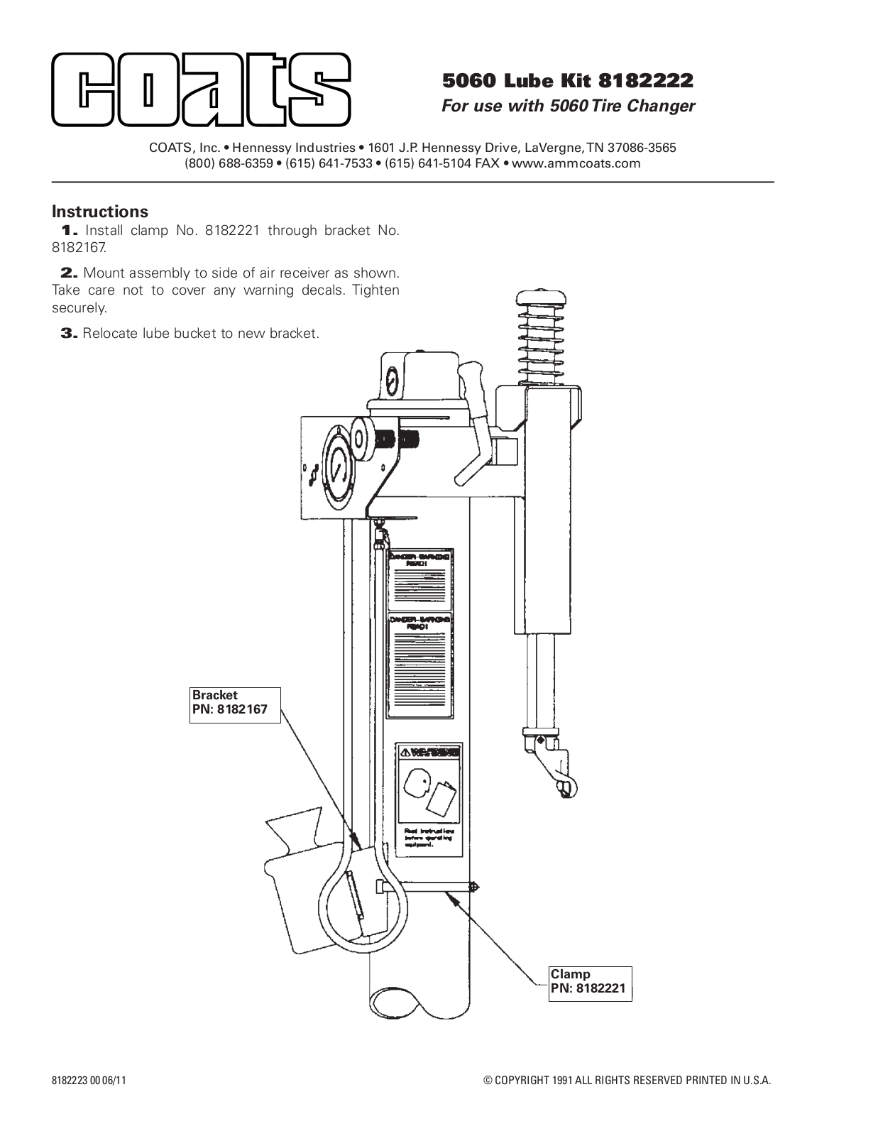 COATS Kit 8182222 User Manual