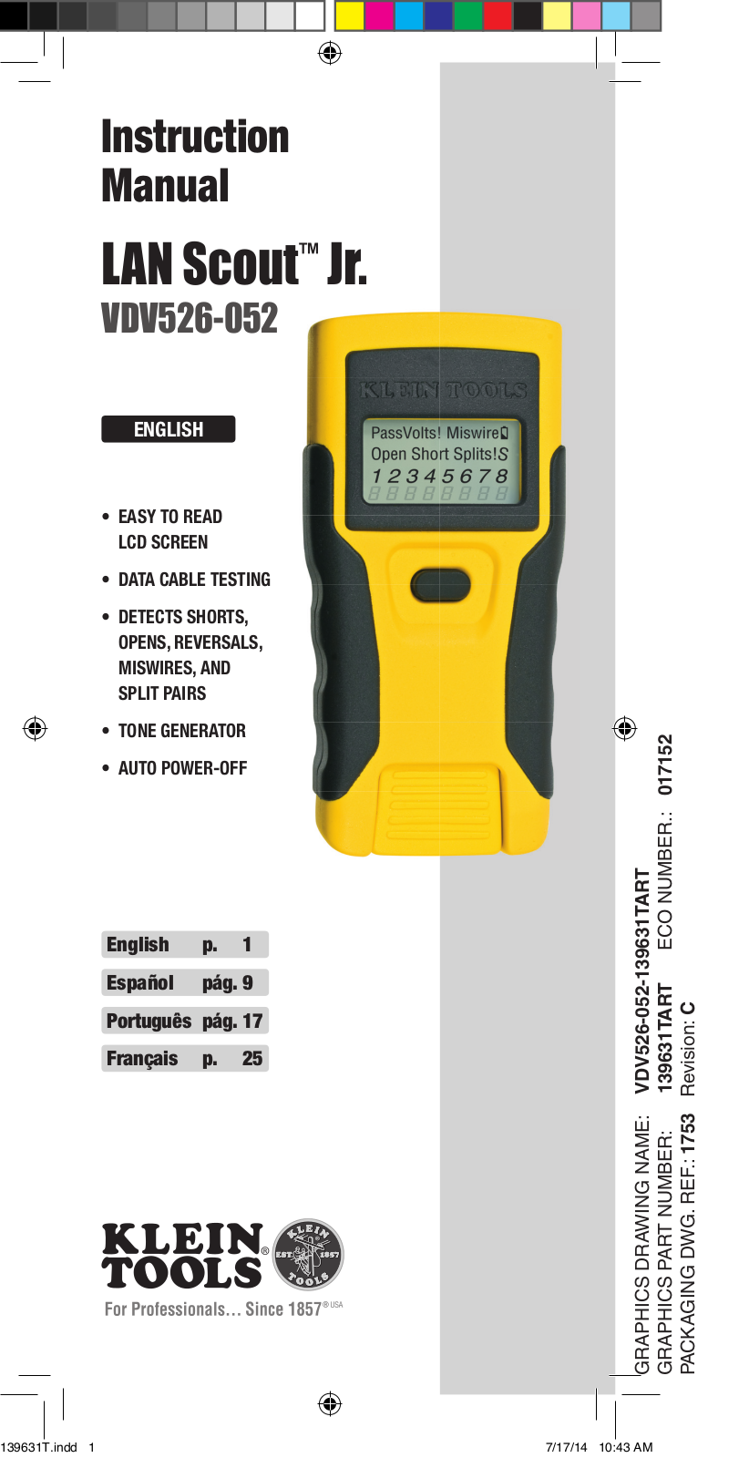 Klein tools VDV526-052 User Manual