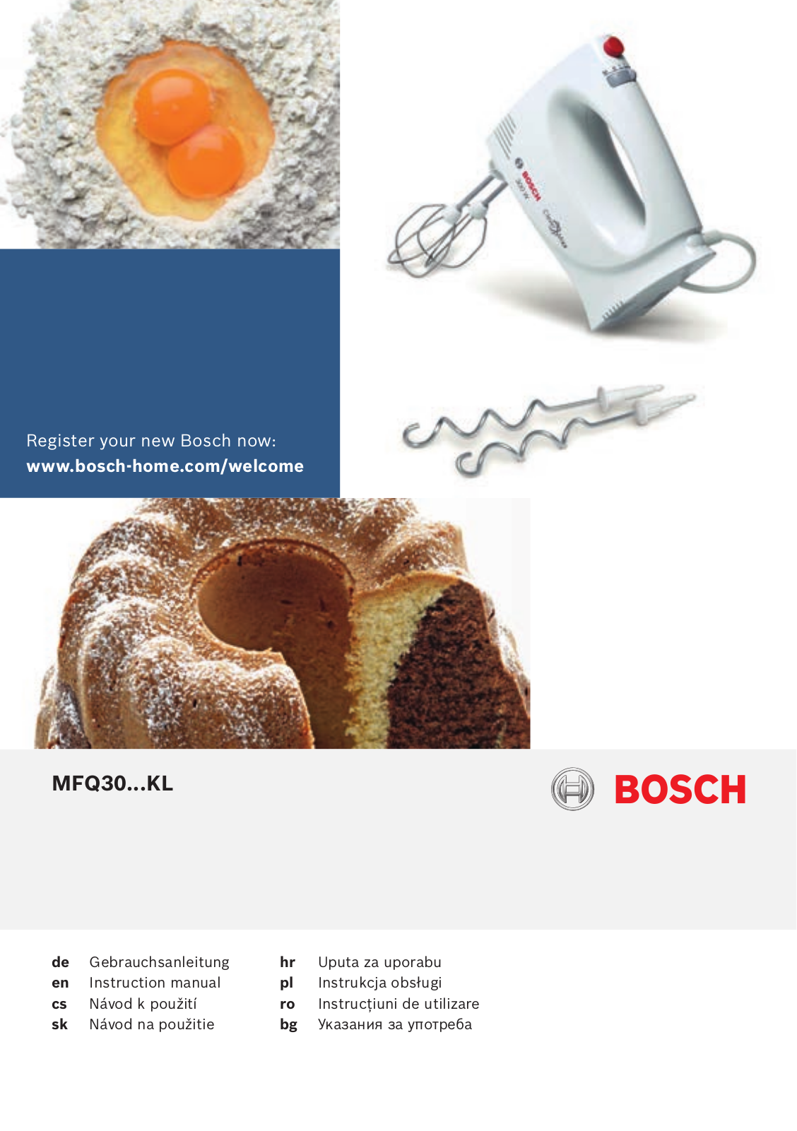 Bosch MFQ3010 operation manual