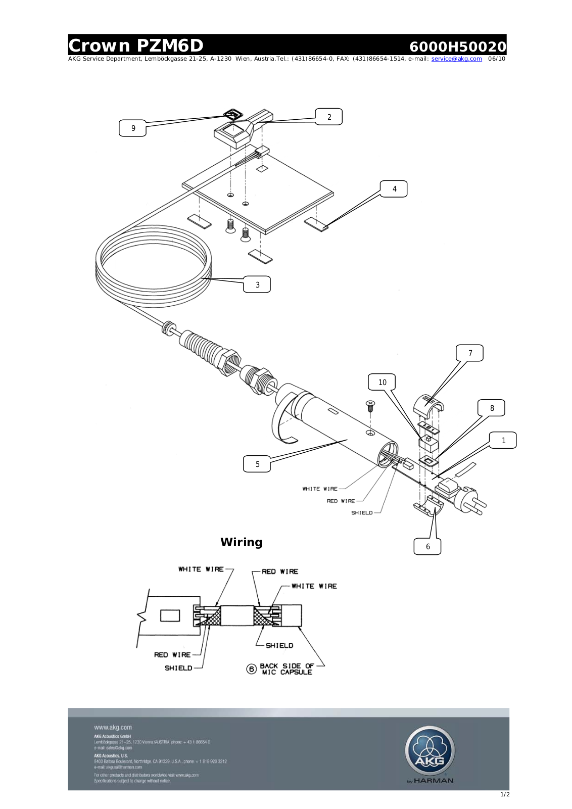 AKG 6000H500205 User Manual